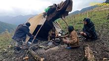 尼泊尔乡村探索-高山地区牧民原始生活，田园生活