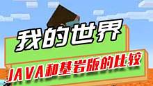 我的世界：Java和基岩版的比较，基岩版的粘液块，像现实中蹦床 #mc不灭 #制作不易 #我是世界 