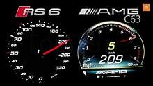 最快直线加速，奥迪RS6 650p VS 奔驰AMG 550p，你会选择哪一辆！#奥迪 #奔驰