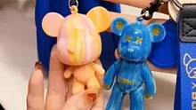 流体暴力熊钥匙扣，泡澡大法好，谁做谁知道，赶紧分享给你的小可爱吧#流体暴力熊 #私人订制 #手工di