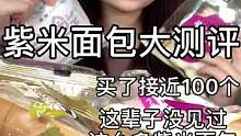 紫米面包测评来喽！爆火的热门的都安排上了，这辈子没见过这么多紫米面包#紫米面包