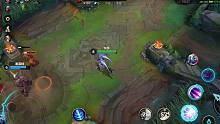 英雄联盟lol手游：这两货还想越塔强杀，丝血侥幸，承让
