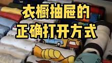 #整理师 告诉你衣橱抽屉的正确打开方式！你做对了吗？#收纳整理 #衣橱整理 #生活小妙招 #整理衣物
