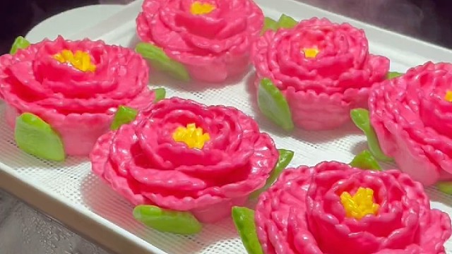 牡丹花馒头