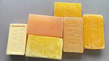 蒜刮肥皂-刮点大黄板砖皂 洗衣皂板砖也是不错滴