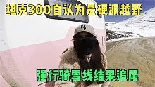 房车自驾丙察察下雪山被坦克300追尾，硬派越野能不能低调点？