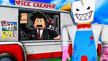 ROBLOX逃离冰激凌店 我来到了冰激凌工厂，发现了冰激凌小怪兽！