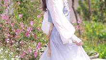 在这阳光明媚的周末里，看你花开绽放般的眸子#汉服 #钟灵记 #主腰 #汉元素 