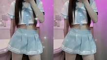 JK制服百褶裙慢摇，给你们双倍快乐！ #摇裙子 #jk制服卡点 #春日暴击