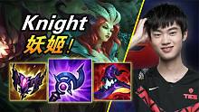 大神怎么玩：Knight排到rookie做队友 双路杀穿 TES.Knight乐芙兰