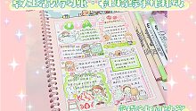 卓大王活页B5学习纸｜粉+绿春日手帐排版