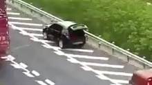 小轿车高速违停，下车在路边摘野花，竟是为了治病？(供稿：湖州高速交警） #惊险一幕 #惊险时刻 #交