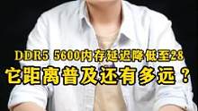 ddr5内存5600频率，CL28时序，DDR4内存全面落入下风！#内存 #组装电脑 #数码科技  