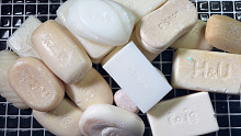 蒜刮香皂-十几块白白嫩嫩的白色米色皂