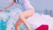 #尾波冲浪 话不多说，冲浪板上飞起来