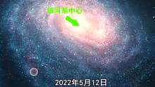 银河系中心的黑洞照片 #宇宙 #科普 