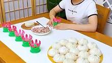喜欢吃包子，不会包的，快试试这个#包包子模具，小孩都可以使用