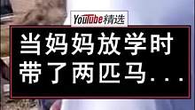 当你放学回家时，妈妈准备了一匹马给你骑是什么体验？羡慕死同学了#校园生活 #老外真会玩 #学生时代 