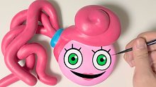 Mommy Long Legs-Poppy Playtime脆皮软心砖制作和破坏过程！Mingtoo