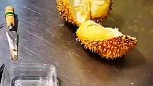 #开榴莲 #榴莲  哇这个真香，真好吃 