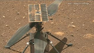 NASA“机智”号火星直升机破纪录的第25次飞行