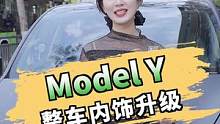 广州特斯拉Model Y内饰升级案例，太小清新了！#特斯拉modely #特斯拉改装 #modely