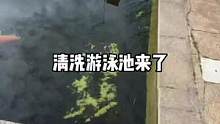 #解压 #强迫症治愈系 清洗游泳池