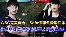 RNG vs WBG精彩集锦：小虎飞机肉身开团，Sofm佛耶戈怒斩四杀