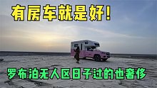 妹子无后援穿越罗布泊，无人区里还能涮豪华火锅，有房车真好！