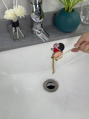 家里洗手池换这个弹簧塞子，防臭防堵还容易清理#洗手盆弹跳芯 #好物推荐#卫生间好物 