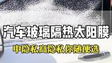 汽车玻璃膜的两种隐私效果，大脑袋出镜啦。
