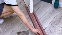 门缝密封条一推一拉，安装简单，防风防尘还隔音，而且还防小强呢！#门底密封条 #居家好物 