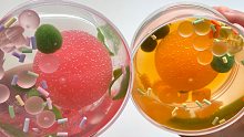都说了不要把真的水果果肉塞进史莱姆里啊啊啊！