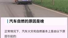 夏天汽车突然着火的原因是什么##社会百态 #危险瞬间 #夏天车怎么会自然着火
