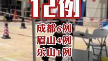 7月18日0时至24时，四川新增本土确诊病例12例，成都6例，眉山4例，乐山1例，广元1例，新增本土