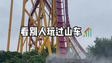这么高的过山车，你最想和谁玩？胆小如鼠的我！这辈子也就只能在下面看一下！过过瘾算了#玩的就是心跳 #