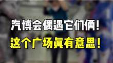汽博会偶遇他们俩！这个广场真有意思！