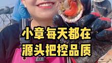 小章每天都在源头给大家把控品质，让大家吃的安心！#海鲜原产地 #扇贝肉