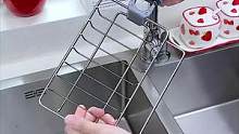 在水龙头上安装这么一个置物架，收纳洗刷工具非常方便，而且沥水干净卫生#厨房必备神器 