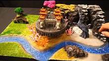 暑假和孩子一起DIY一个仙境古城微缩场景，把邻居家孩子都看呆了。#手工 #创意 #DIY #微缩场景