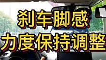 刹车脚感 力度 保持 调整 #大成驾道教练联盟 #智驾驶手册 #胆小女司机