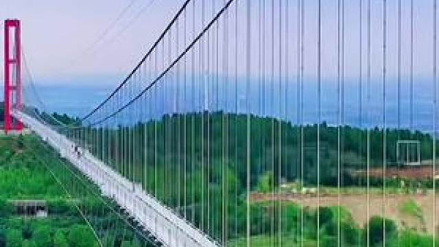 青州九龙峪玻璃栈道,胆子大的就快来试试吧～#青州九龙峪 #高空玻璃