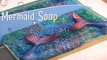 清凉鱼尾皂‍♀️[4K画质]开头有音乐⚠️白噪音沉浸式制作肥皂丨Share My Recipes