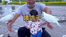 大家早上好呀，今天休息。#喂鸽子 #记录成长的每一个瞬间 #记录宝宝的成长 #奶爸带娃