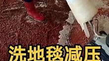 有史以来最脏的地毯，清洗小哥差点累趴下#农村生活 #减压视频 #高手在民间 #洗地毯解压 #上热门