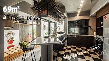 设计师爆改69㎡老破小，配色高级、功能齐全，进屋就被迷住了！