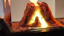 黏土：火山爆发瞬间，给人类带来的什么？  #模型玩具 #黏土 #黏土模型 #手工模型 #上热门 