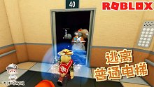 Roblox逃离普通电梯：坐着电梯来到了外太空？地球就在我脚下！