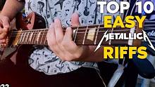 金属巨擘Metallica乐队最容易的经典吉他RIFF TOP 10