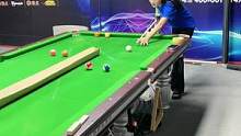 经过了一下午的练习 基本可以不碰球了#台球教学